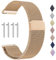 PDSQL Mesh Watch Band Stainless Steel Watch Band Metal Replacement Watch Band with Magnetic Clasp Smartwatch Quick Release Replacement Watch Strap for Women Men, Rose Gold, 16mm, Bracelet