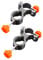 Lerpwige Universals Golfs Umbrella Clamps Holder Fishing Chair Umbrella Mount Clip For Golfs Cart Beach Chair Bleacher Patio