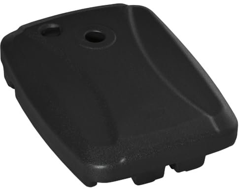 DecHome - Base per Ombrellone a Braccio Riempibile Fino a 75 kg con Base a T Inclusa 80x60x17 cm Colore Nero