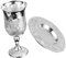 CIYODO 1satz Versilberter Kiddush Becher Mit Untertasse Eleganter Weinbecher Für Pessach Und Shabbat Symbol Jüdischer Tradition Geschenkoption Für Festlichkeiten Langlebiges Zinklegierungsmaterial