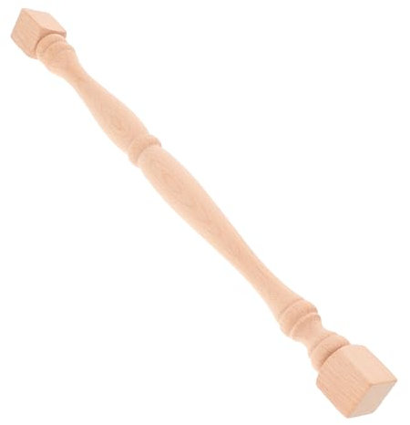 COLLBATH Pequeño Pilar de Madera Maciza. balaustre de Madera barandilla de Escalera de Interior barandillas de Cubierta husillo de Madera Escalera de Caracol husillos de Madera Caqui