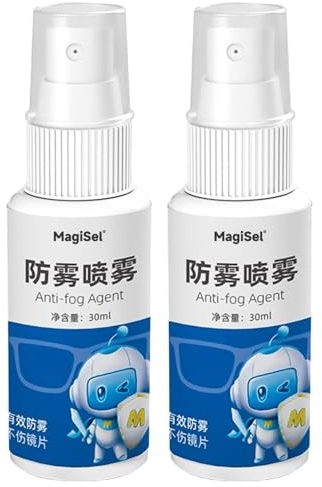 MagiSel Anti Fog Spray, 2pc Antibeschlagspray, für einen lang anhaltenden Beschlagschutz auch bei Taucher, Geeignet für Schwimm- und Taucherbrillen, Wirkt schnell