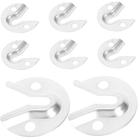 SEWACC 8 Pezzi Kit Fissaggio Specchi con Supporti Nascosti in Acciaio Inossidabile per Cornici e Mobili Montaggio e Resistente per Decorazioni Parete