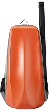 Geigenkasten für Violine Rucksack-Design, 4/4-Geigenkoffer aus Verbundkohlenstofffaser, Hartschalen-Aufbewahrungstasche for Schutz der Geigenbox, wasserdichter, stoßfester Rucksack(Orange)