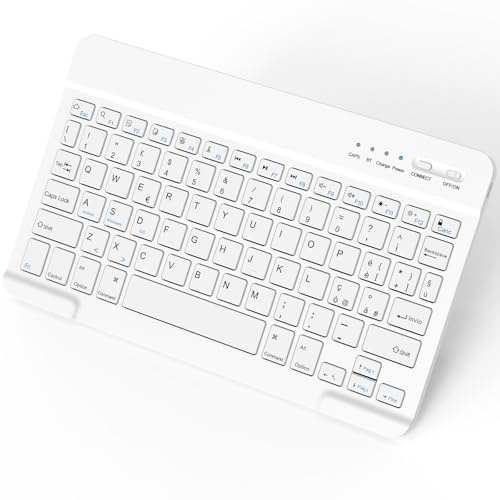NEWCOO Bluetooth Wireless Tastiera, Rechargeable Ultra Sottile Tastiera Wireless Compatta sottile e Portatile Connessione Stabile per Tablet Samsung/IOS/Android/Windows/Telefoni,Layout Italiano QWERTY