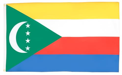BANDERA de COMORAS 150x90cm - BANDERA COMORENSE 90 x 150 cm - AZ FLAG