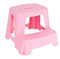 Plastic 2-Step Small Sturdy Foot Step Stool - One Stool Supplied (Pink)