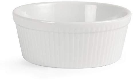 6X Olympia Round Pie Dishes 53X 134X 134mm Porcelain Whiteware Baking Oven Safe