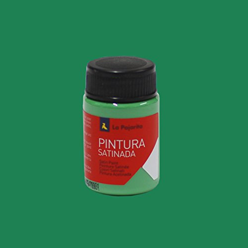 La Pajarita 110522 Pintura para Decoración y DIY, Satinada, 1, Verde Vivo, 35 ml