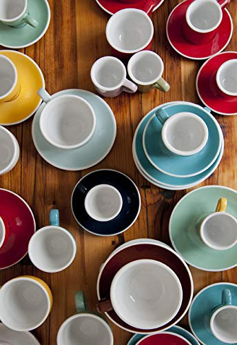 LOVERAMICS Egg 200ml Cappuccino Cup Black