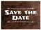 10 x Save the Date Karten mit Umschlag/Weiße Schrift auf Holz/Neutral/Geburtstag/Jubiläum/Einladung/Verkündung