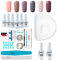 Gel Nail Polish Starter Kit, Speed Curing 48W Professional LED lamp Base Top Coat Set & 6 Colours, Manicure Tools Popular Nail Art Designs by Vishine #12