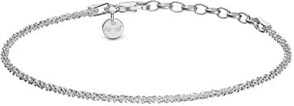 Armkette Damen Silber 925 strukturiert | Geschenk für Frauen | Armband