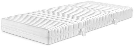 Traumnacht Basis 7-Zonen 2 in 1 Duo Komfortschaummatratze mit 3D Konturenschnitt für alle Schlaftypen, Härtegrad 2 und 3, 90 x 200 cm, Öko-Tex zertifiziert, produziert nach deutschem Qualitätsstandard