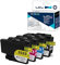 LCL Kompatibel Tintenpatrone LC-3233 LC3233 XL LC3233XL LC3233BK LC-3233BK LC-3233C LC-3233M LC-3233Y (4Stücke Schwarz Cyan Magenta Gelb) Ersatz für Brother DPC-J1100DW MFC-J1300DW