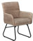 MASSIVMOEBEL24.DE Iron Label Stuhl #05 62x59x86, Farbe:beige, Anzahl:1 Stück, Material:Echtleder