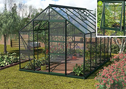 Vitavia Meridian 1 9900 ESG 3 mm, smaragd Gewächshaus 2 Dachfenster 1 Seitenfenster