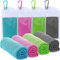 SZELAM Kühlendes Handtuch,EIS-Handtuch,4 Packungen weiches, atmungsaktives,kühles Handtuch,Mikrofaser-Handtuch für Yoga, Fitnessstudio,Training,Sport,Fitness,Laufen,Camping,Wandern(40 x 12)