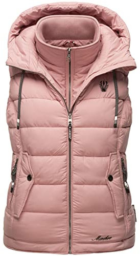 MARIKOO Gilet matelassé pour femme B866, Poudre rose., S