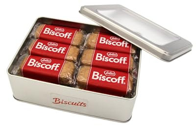 Lotus Biscuits Caramelised x 22 Twin Packs (44) Vegan Bundle with Rainbow Gifts Box Silver Refillable Tin
