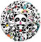 Panda Aufkleber für Laptop(50 PCS),Geschenk für Kinder Teens Erwachsene Jungen,Panda Stickers Wasserdichte Vinyl Aufkleber für Scrapbook,Skateboard,Auto,Gepäck
