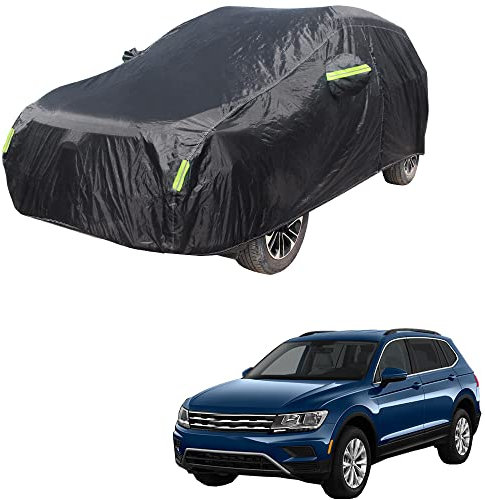 Maxure Outdoor Auto abdeckplane, für Volkswagen VW Tiguan Vollgarage Wasserdicht Staubdichte Wetterfest Hagelschutz UV-beständig Autoabdeckung,2016-2022