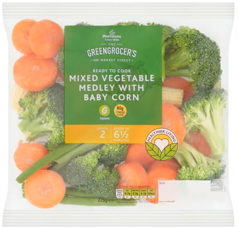 MORRISONS The Greengrocer's On Market Street Mixed Vegetable Medley with Baby Corn, 225g