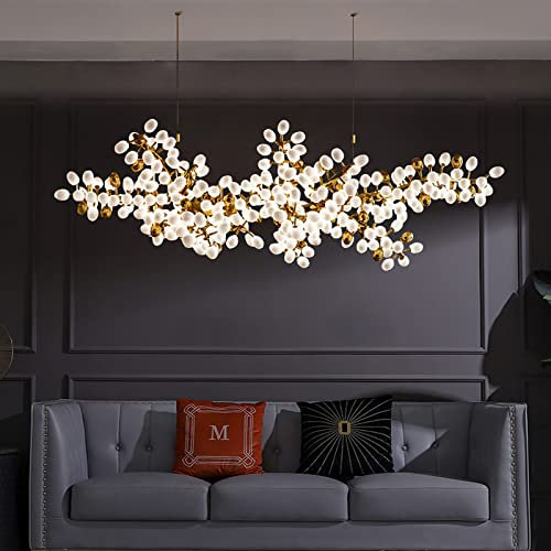 Luxuriöser Glaskugel-Kronleuchter, hängende Trauben-Kronleuchter, moderne Leuchten, Decke, goldfarbene industrielle Decken-Pendelbeleuchtung für Schlafzimmer, Wohnzimmer, Küche, Bar, Restaurant, Büro