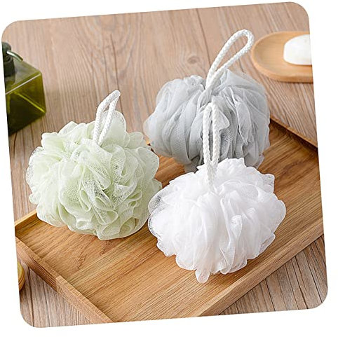 Cabilock 8 Pièces Exfoliant pour Le Corps Épurateur De Douche Filet Exfoliant Pouf De Douche Éponge De Nettoyage Éponges pour Le Nettoyage Douche Exfoliante Bain Douche Masse Fleur De Bain