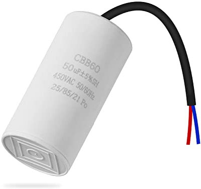 CBB60 450V 50uf 50/60HZ ANGEEK Anlaufkondensator, Motorbetriebskondensator, Motorkondensator, Entstörkondensator, Motorstartkondensator, Mikrofaradkondensator mit Draht,kondensator
