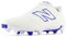 New Balance Burnx4 Lacrosse-Schuh für Erwachsene, unisex, Weiß/Blau, 10 Wide Women/8.5 Men