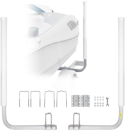 VEVOR L-Form 1,5 m Anhängerpfahl Bootsanhänger Anleitung Kurbelstütze Bootsführung, 30 cm Einstellbare Breite Boat Trailer Guide-on, Ersatzteile und Zubehör für Skiboot Fischerboot Segelbootanhänger