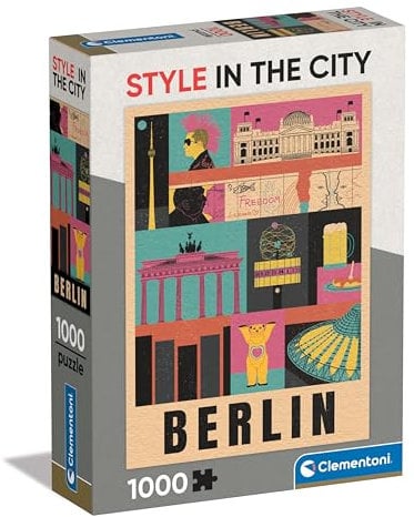 Clementoni Berlin Puzzle 1000 Teile Erwachsene - Deutschland Puzzle Erwachsene in 70 x 50 cm - Puzzle Erwachsene anspruchsvoll von Clementoni 39845