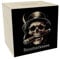 Raucherkasse mit Totenkopf Spardose aus Holz Totenkopf Schädel Spardose aus Holz Zigarre Rauchen Motiv Skelett Knochen Design Raucher-Gadget