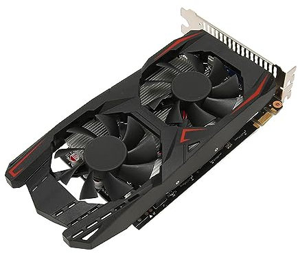 Yunir Scheda Grafica GTX1050Ti, Scheda Grafica per Videogiochi con Raffreddamento Rapido a Doppia Ventola DDR5 da 12 GB a 12 Bit per Giochi per Ufficio e PC (GTX1050Ti 4 GB DDR5 128 bit)