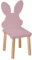 PlayPals Furniture kinderstuhl - holzstühle Kinder für EIN 2-7 Jahre, Toddler Chair - Kindersitzmöbel Stuhl, kindersessel kinderzimmer möbel Kaninchen rosa