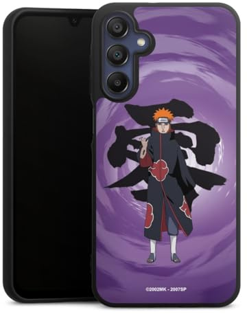 DeinDesign Premium Silikon Hülle kompatibel mit Samsung Galaxy A15 5G Handyhülle schwarz Case Pain Naruto Shippuden Akatsuki