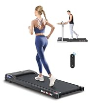 BLACK LORD Intelligentes Gehpad, 2-in-1-Laufband unter dem Schreibtisch für das Home-Office, tragbares Walking-Jogging-Gerät mit App und Fernbedienung, Aufzeichnung von Fitnessdaten, Schwarz