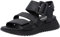 Rieker Femme W2950 Sandales compensées, Noir, 36 EU