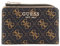 GUESS Laurel SLG Zip Around Wallet Brown Logo