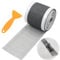 WACH AUF Selbstklebender Haarsieb Dusche 10cm x 10 M Abfluss Haarfänger Abflusssieb Dusche Duschabfluss Mesh Aufkleber mit Plastikspachtel für Duschrinne Bad, Küchen, Badwanne
