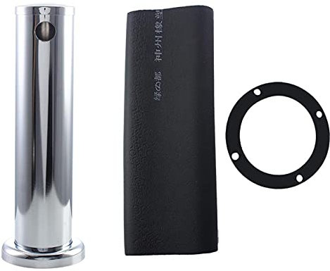 Draft Beer Dispenser for Home Bar, Beer Tower Dispenser Beer Keg Tap Beer Brewing Kit Kegerator Tap Tower Draft Beer System, 3'' Adjustable Brewing Tower Dispenser Kit (Single Sided)