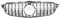 GLILAR Kühlergrille Kompatibel Mit Benz Für W205 C-KLASSE 2015 2016 2017 2018, Auto-Frontstoßstangengrill, Haubengrill, Autozubehör Mit Kamera, Kühlergrill(Black)