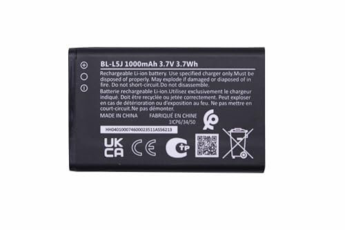 Batteria di ricambio BL-L5J da 1000 mAh per batterie per telefoni cellulari NOKIA 105 (2023) (1 PC)