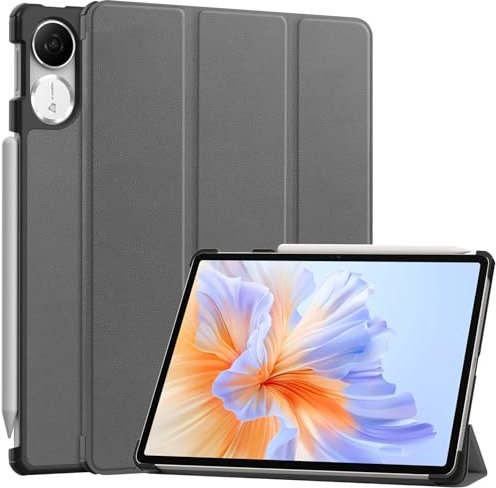 Tablet-Reise Kompatibel mit Huawei Honor Pad V9 11,5 Zoll Hülle, dreifach faltbare Smart Tablet Hülle, leichte Schutzhülle, harte PC-Rückseite, schlanke Hülle, mehrere Betrachtungswinkel, automatische
