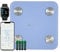 Fitdays Personenwaage Körperfettwaage, Waage Personen mit App 180 kg/400 lbs, Körperwaage Digital Bluetooth Körperanalysewaage für Körperfett, BMI, Muskelmasse, Protein, BMR, Blau