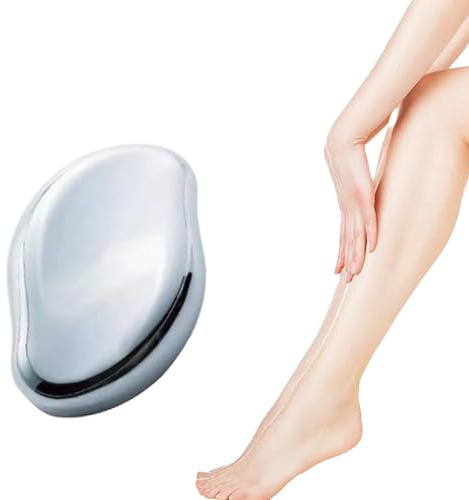 Fonyiunce Depiladora de Cristal, Nano Removedor de Vello Piedra, Logra una Depilación sin Dolor, Borrador de Pelo de Cristal para Portabilidad, Portátil Depilatoria, Para Piernas, Espalda