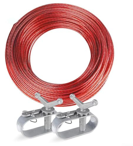 Bâche protection piscine 100 pouces kit fixation avec 2 tendeurs pour tous types de piscines