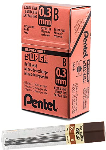 Ersatzmine Hi-Polymer 0,3mm B f. Druckbleistift 12 Minen p Dose 12 Stück