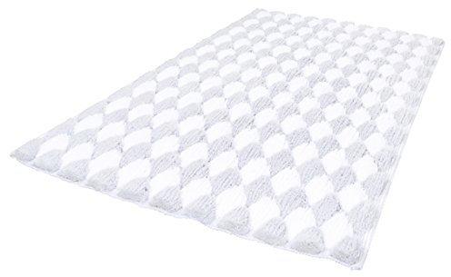 Kleine Wolke Badteppich Merida, Silbergrau, 60 x 100 cm, 4004478246065